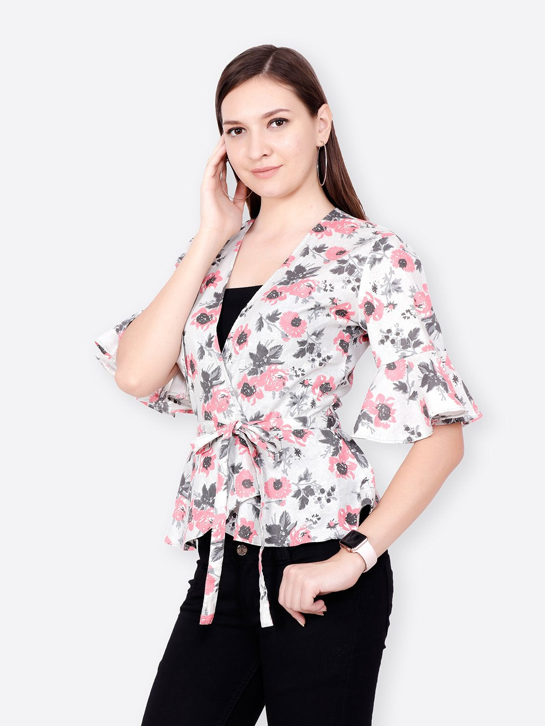 Blue Printed Top