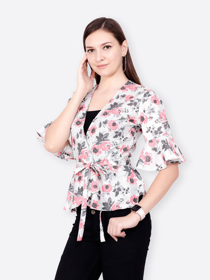 Blue Printed Top