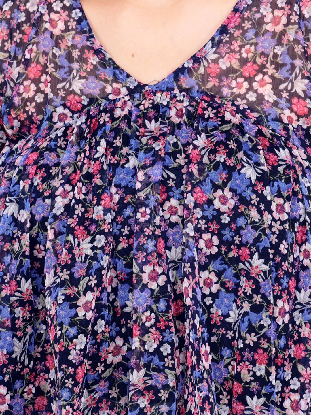 Blue Printed Top