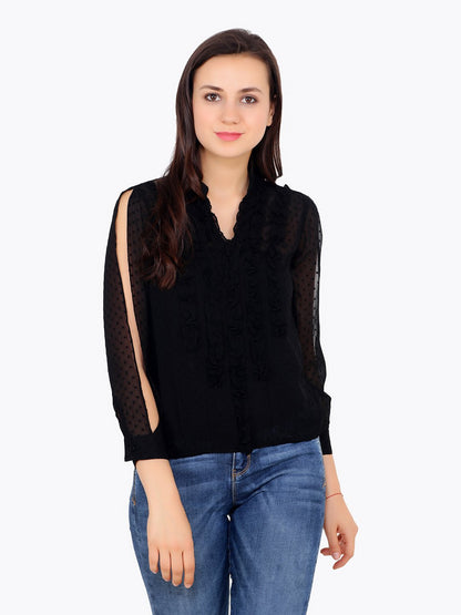 Black Solid Top