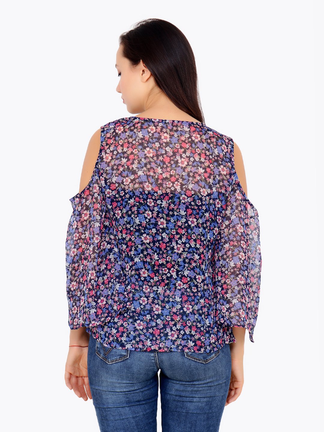 Blue Printed Top