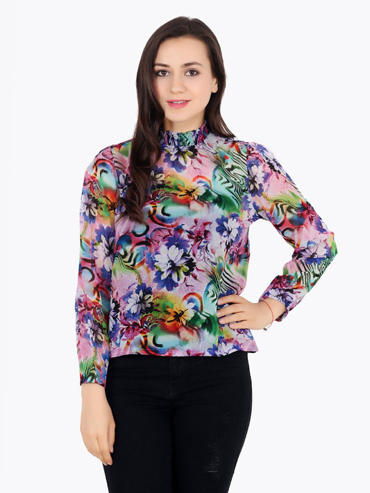 Multicolor Printed Top