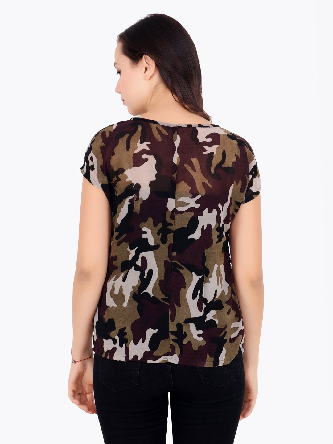 Green Printed Top