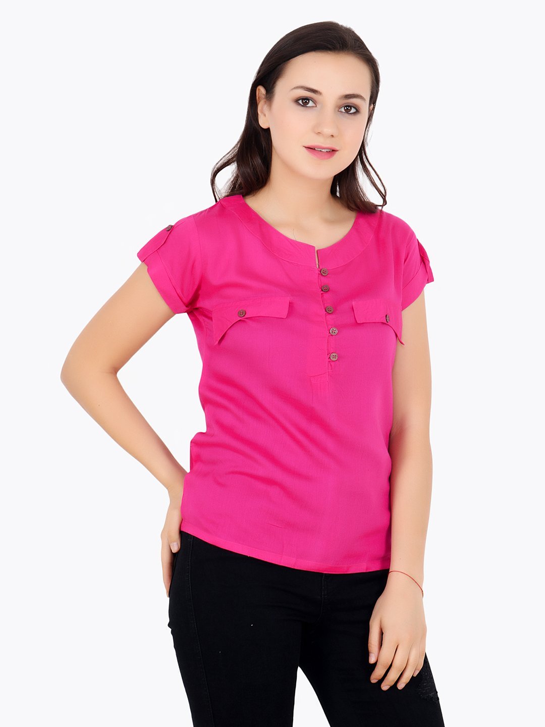 Pink Solid Top