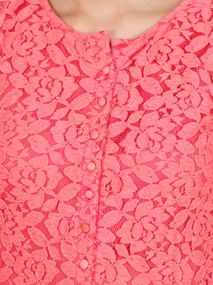 Pink Lace Tunic