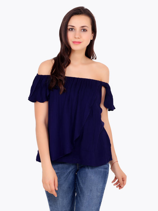 Navy Solid Top