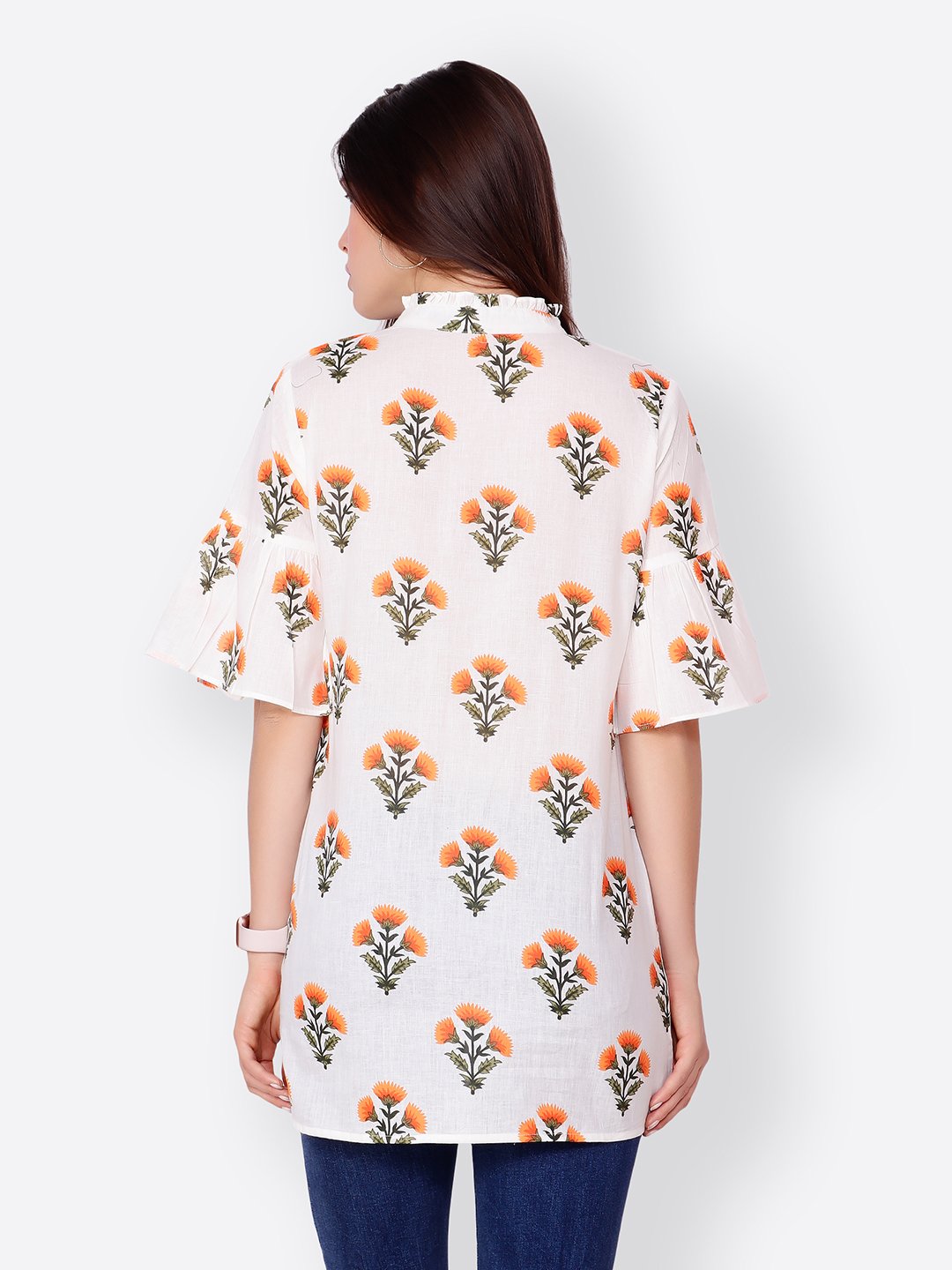 White Printed Tunic