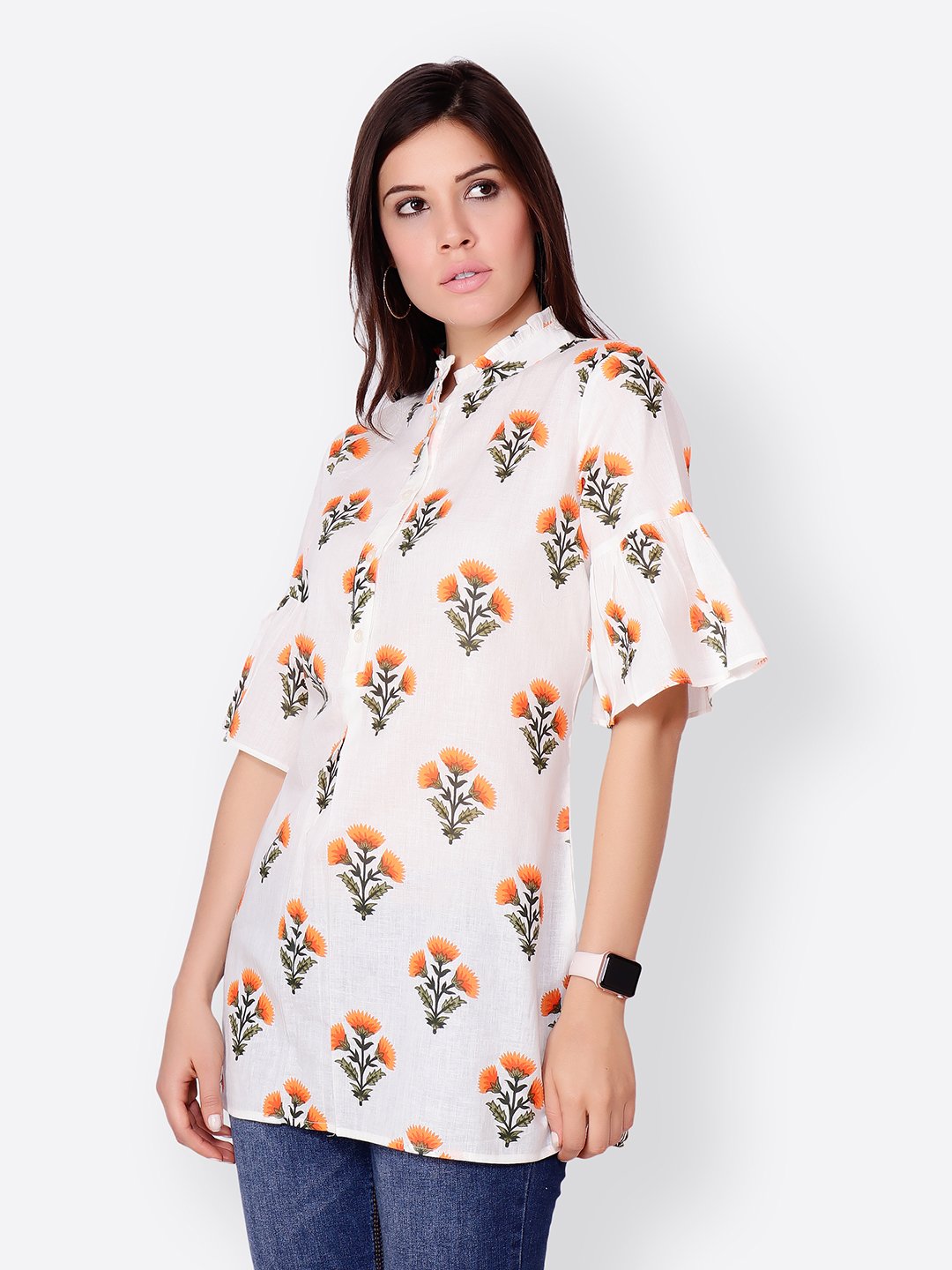 White Printed Tunic