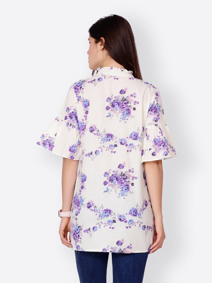 White Printed Tunic