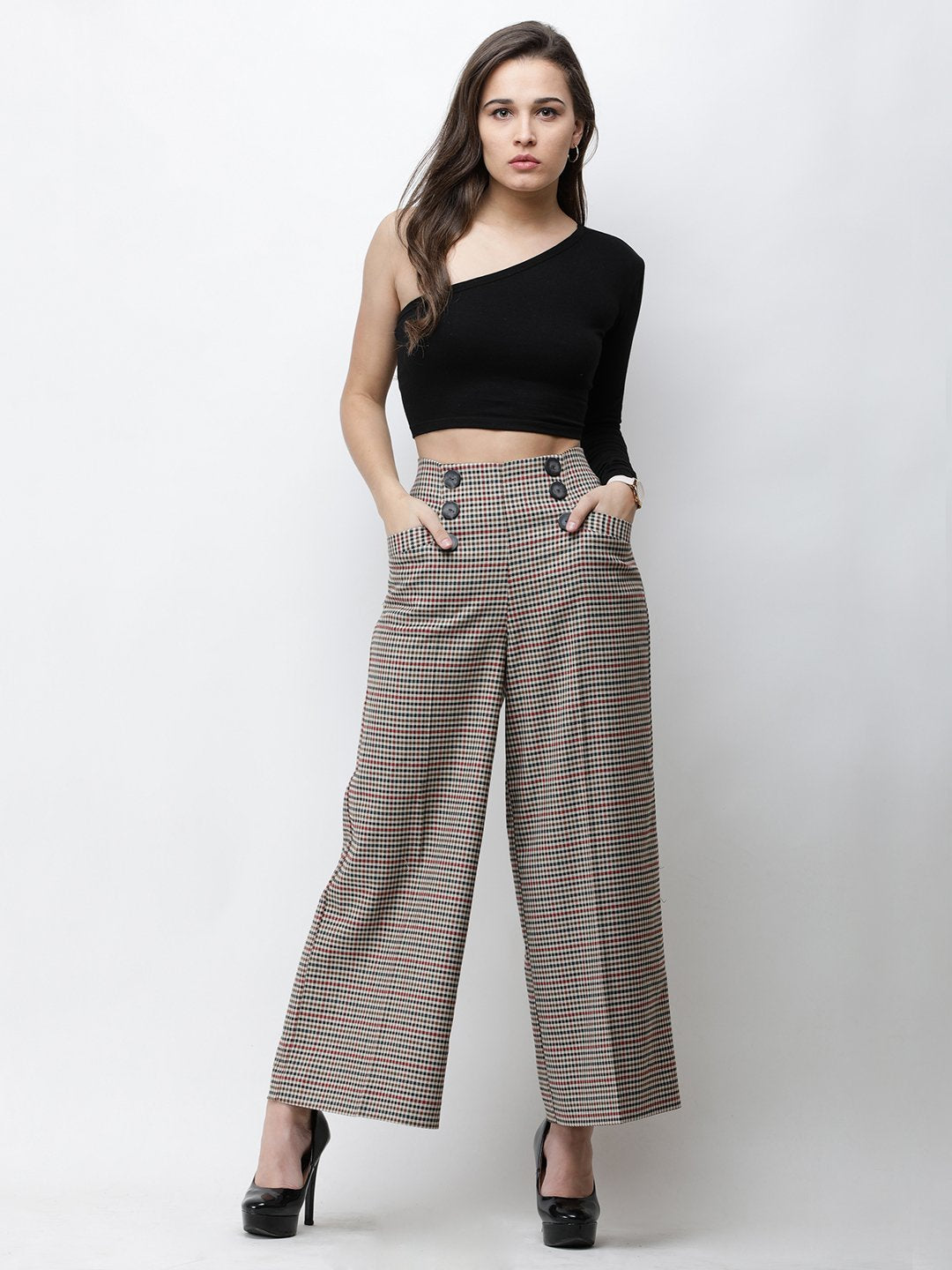 One Shoulder Crop Top