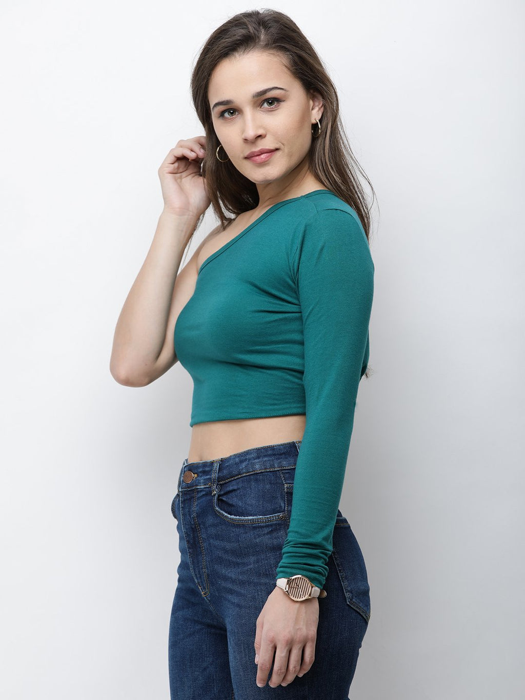 One Shoulder Crop Top