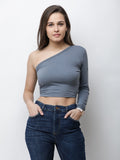 One Shoulder Crop Top