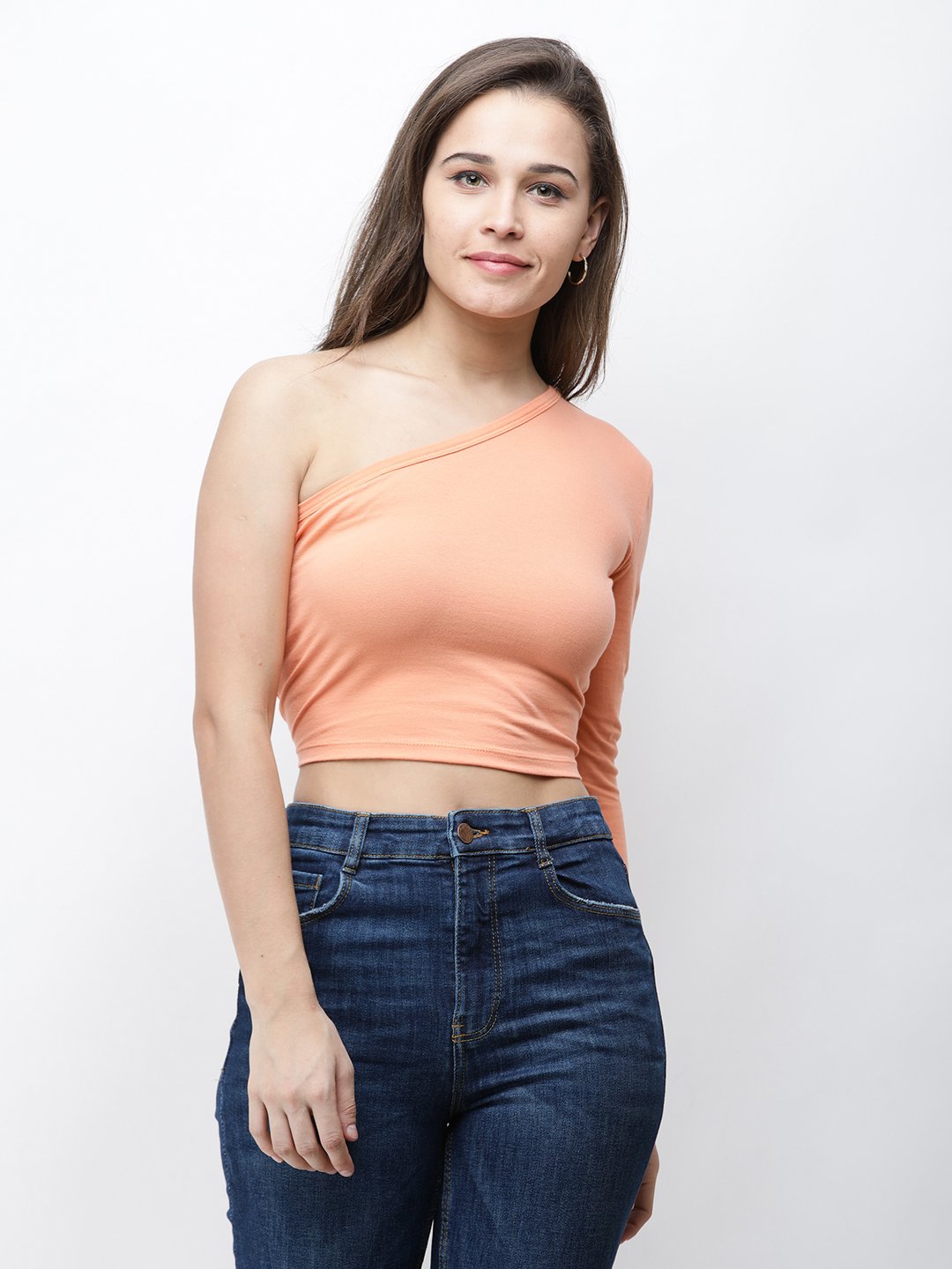 One Shoulder Crop Top