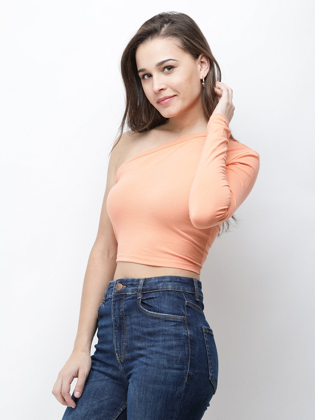 One Shoulder Crop Top