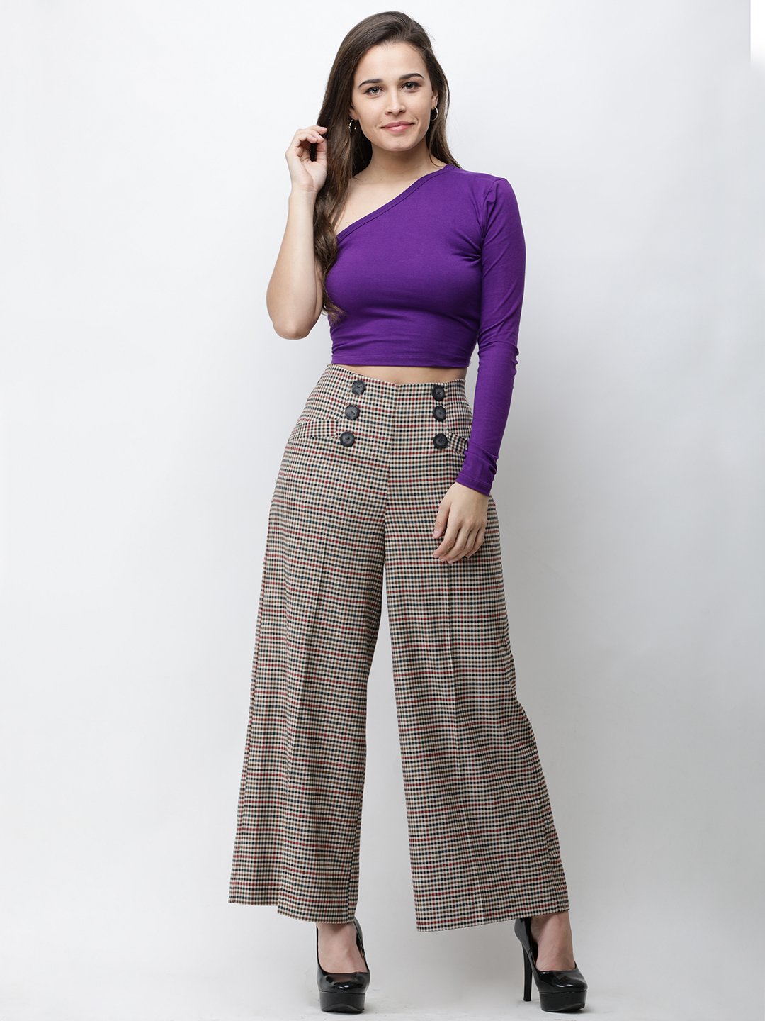 One Shoulder Crop Top