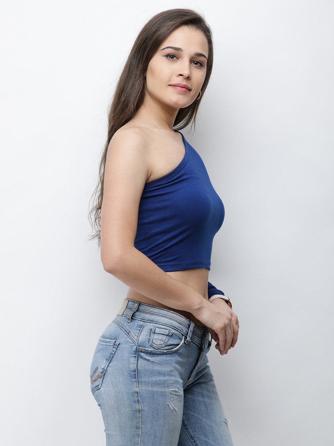One Shoulder Crop Top