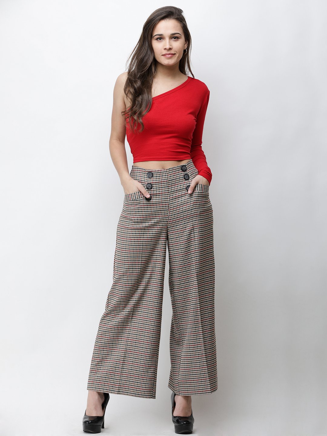 One Shoulder Crop Top