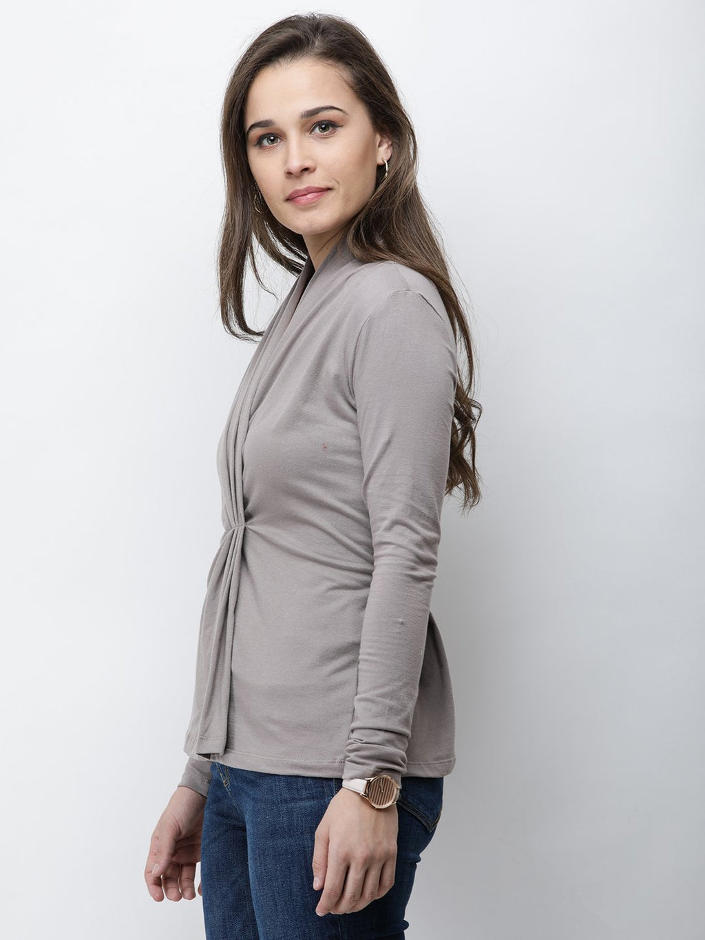 Beige Solid Top