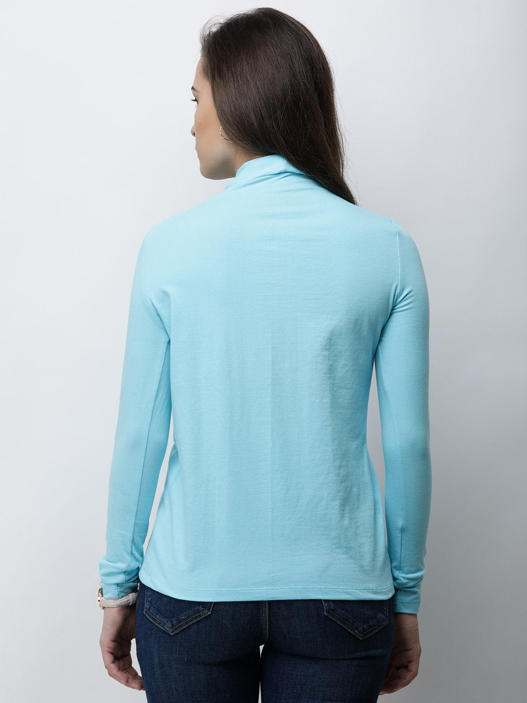 Blue Solid Top