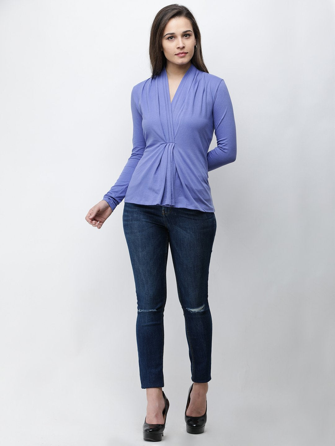 purple Solid Top