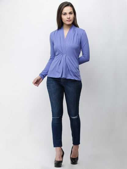 purple Solid Top