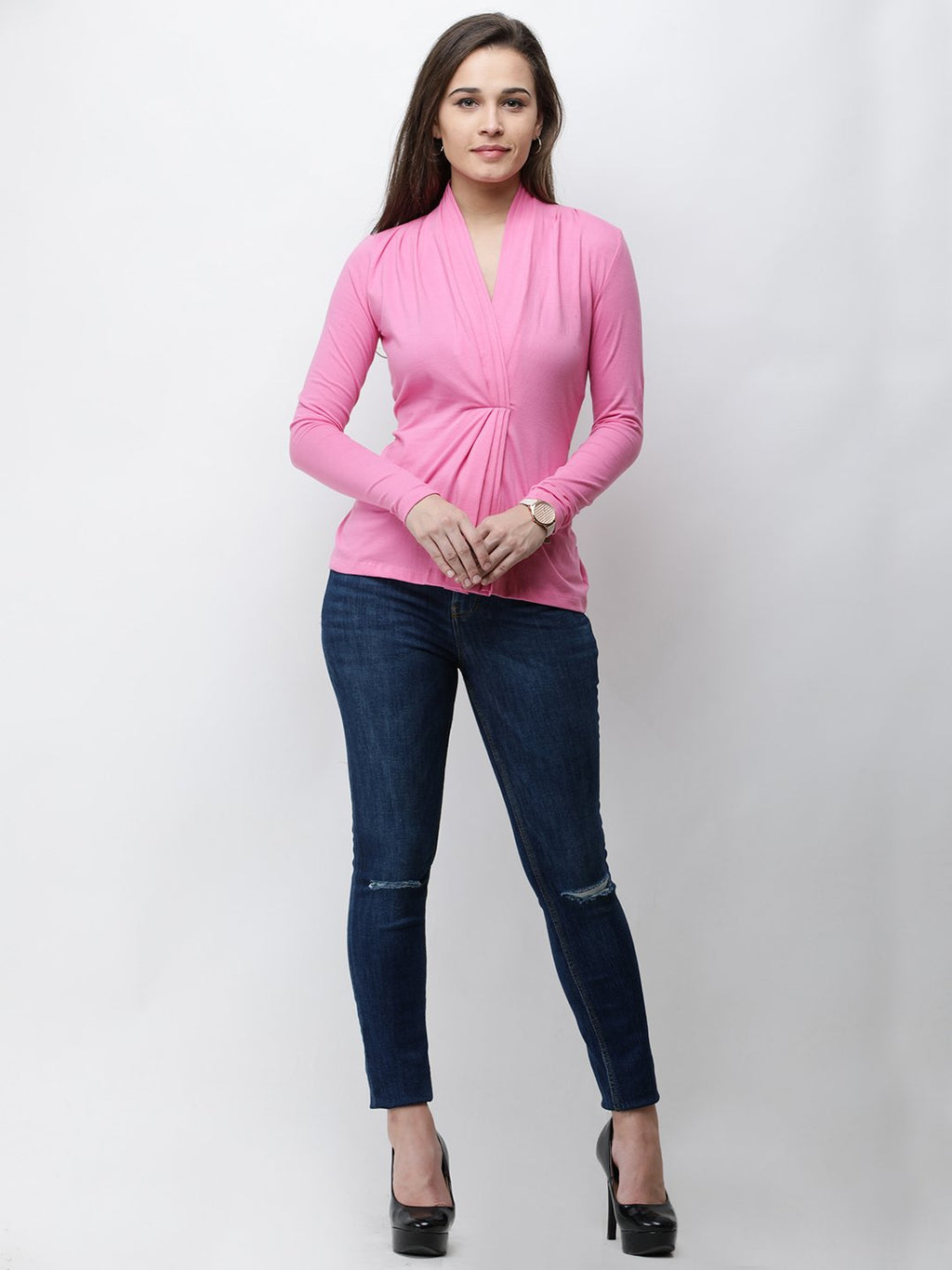 Pink Solid Top