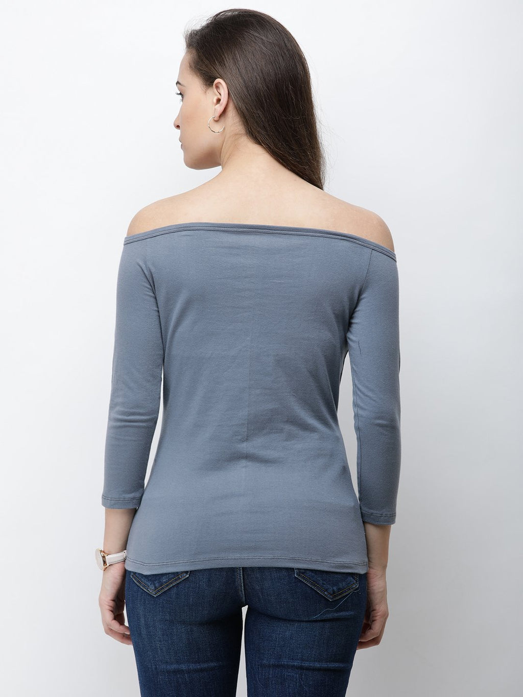 Grey Solid Top