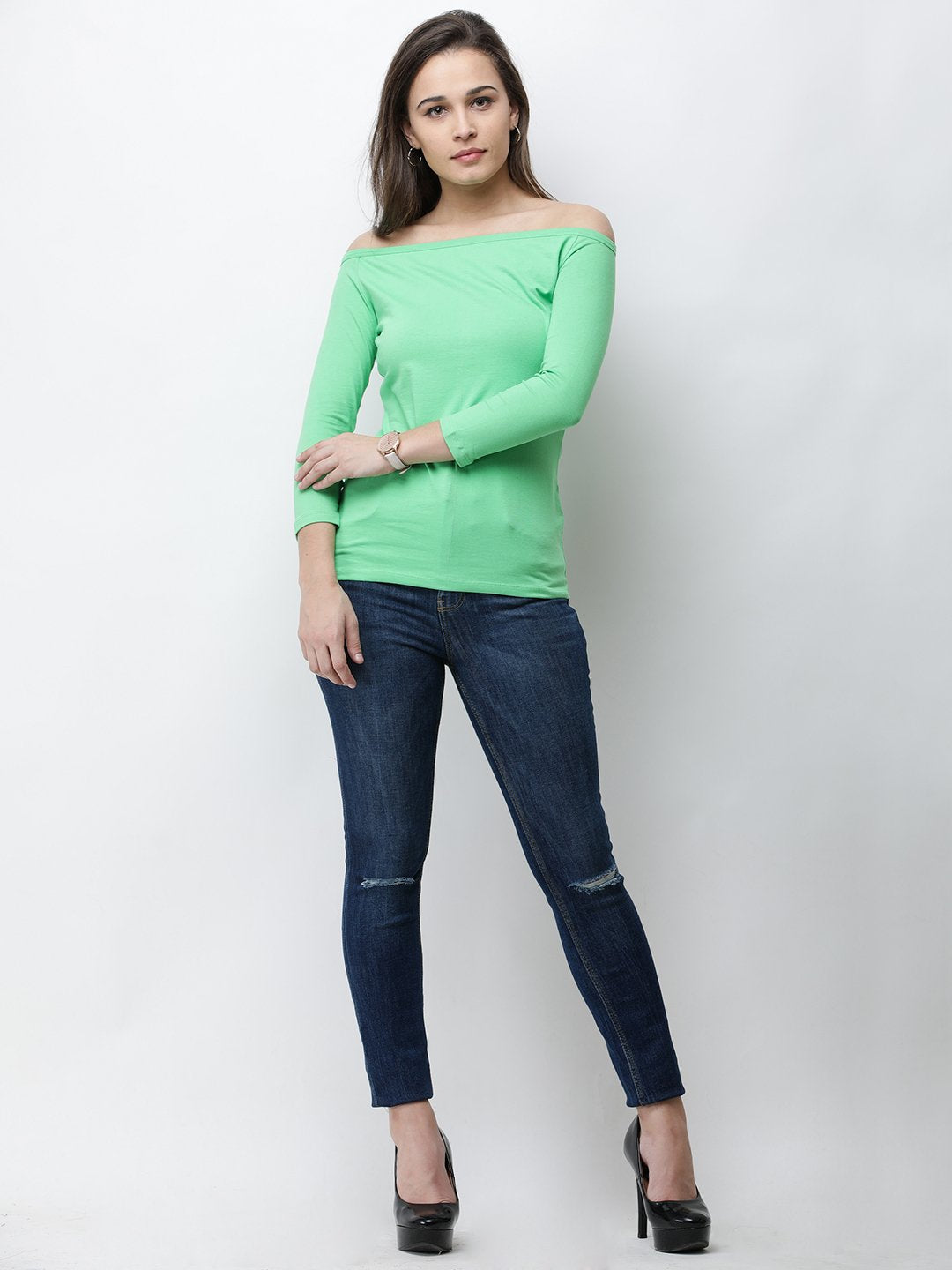 Green Solid Top