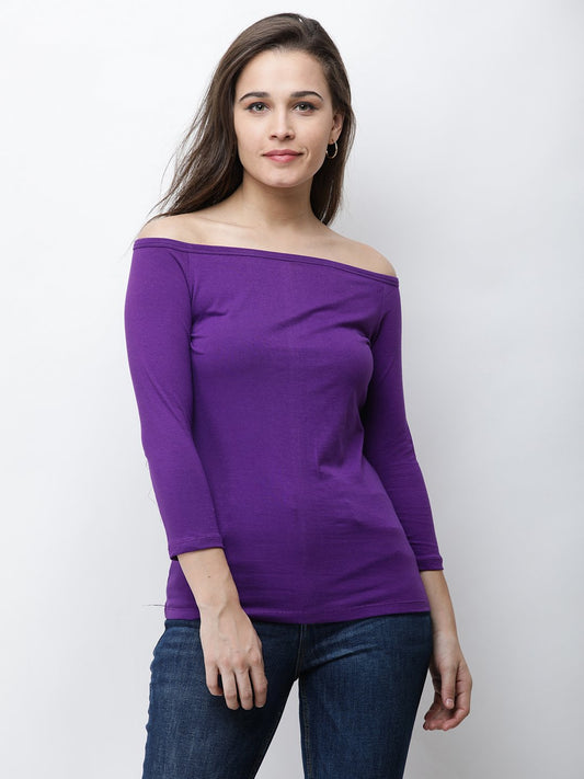 purple Solid Top
