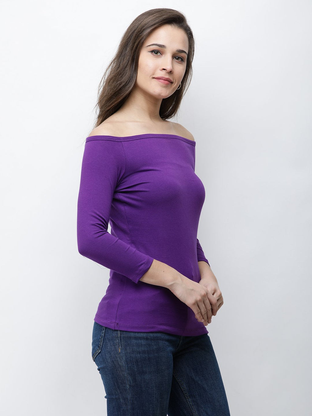 purple Solid Top