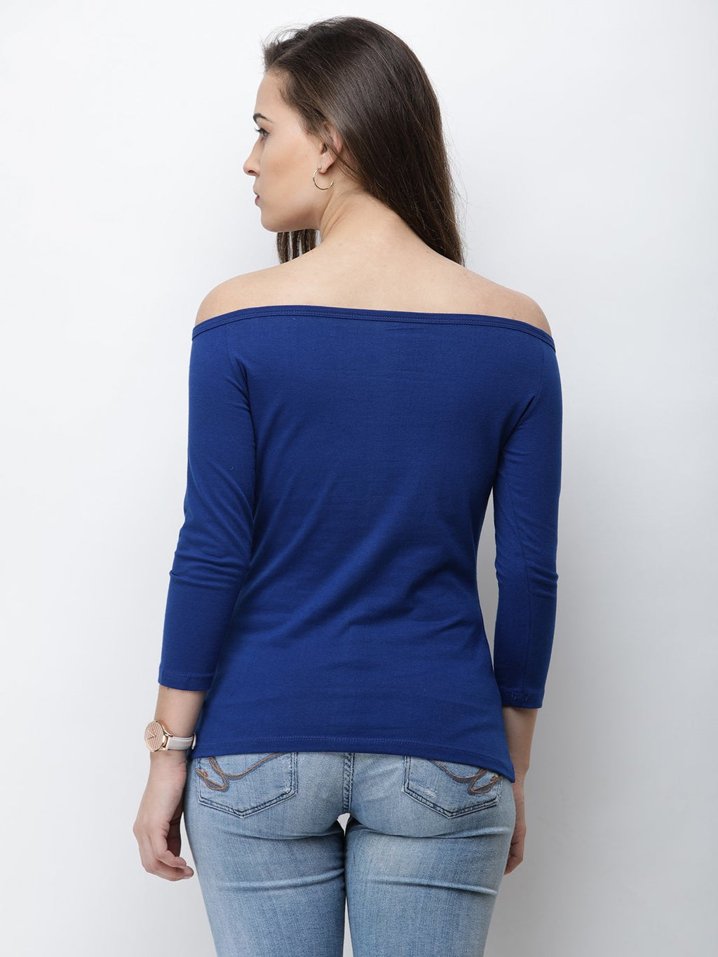 Blue Solid Top