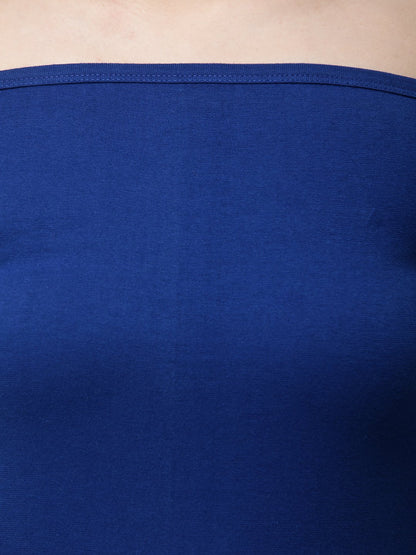 Blue Solid Top