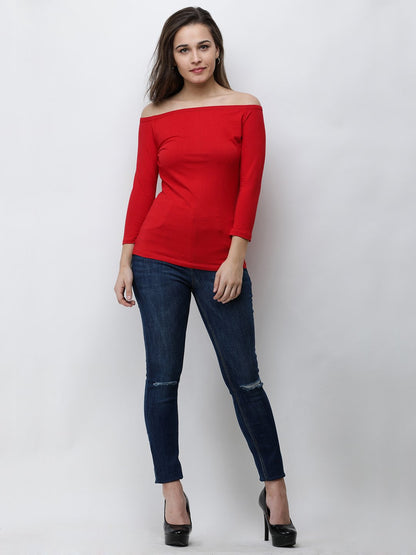 Red Solid Top