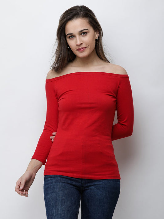 Red Solid Top