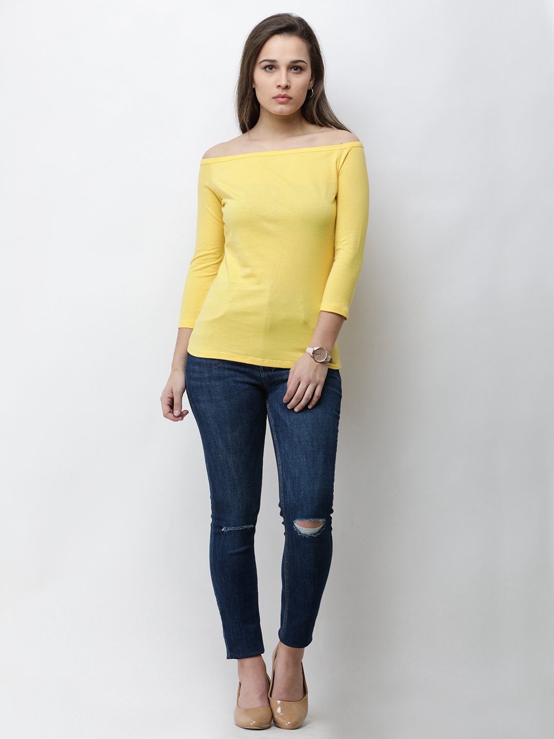 Yellow Solid Top
