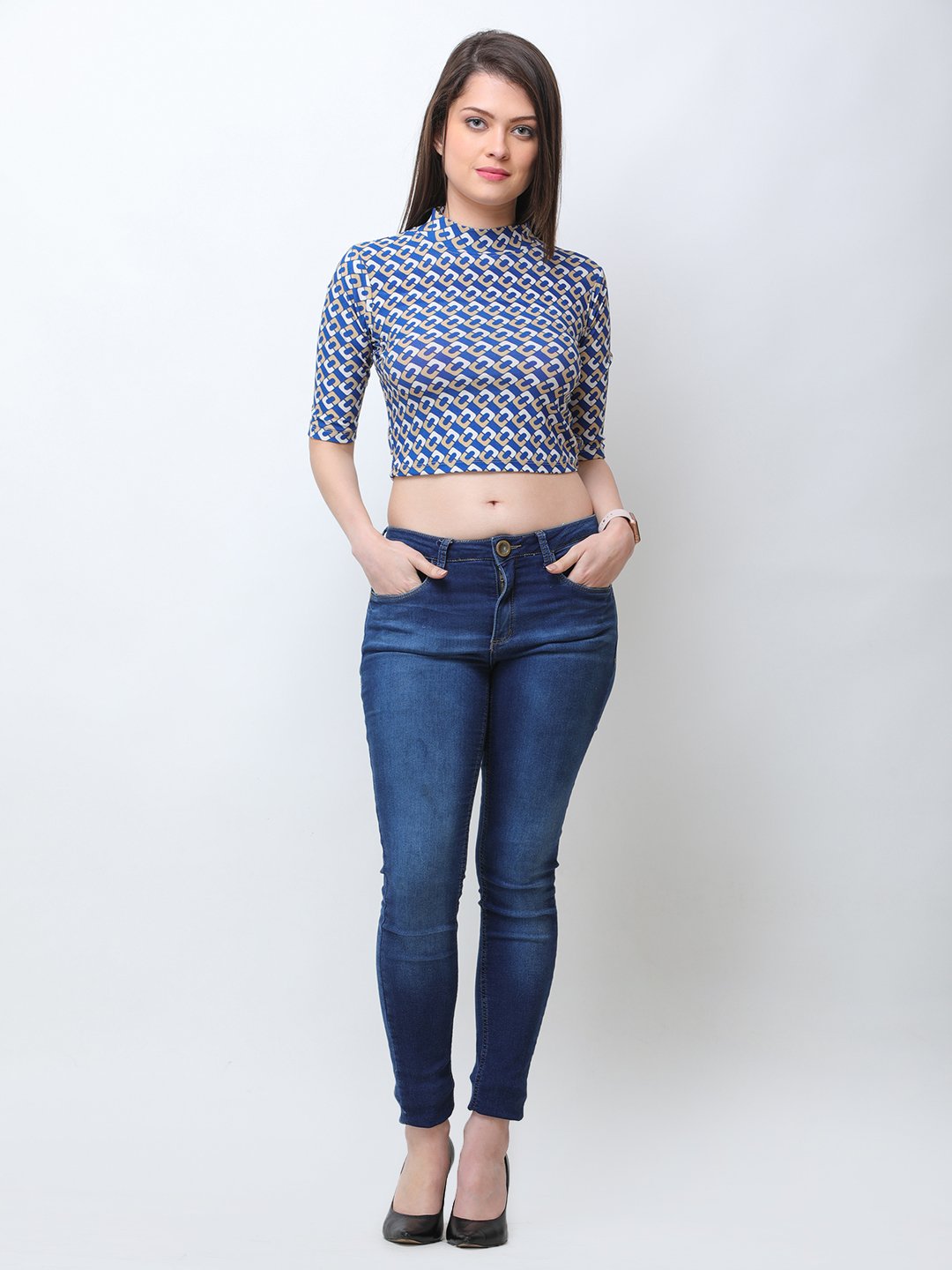 Printed Crop Top