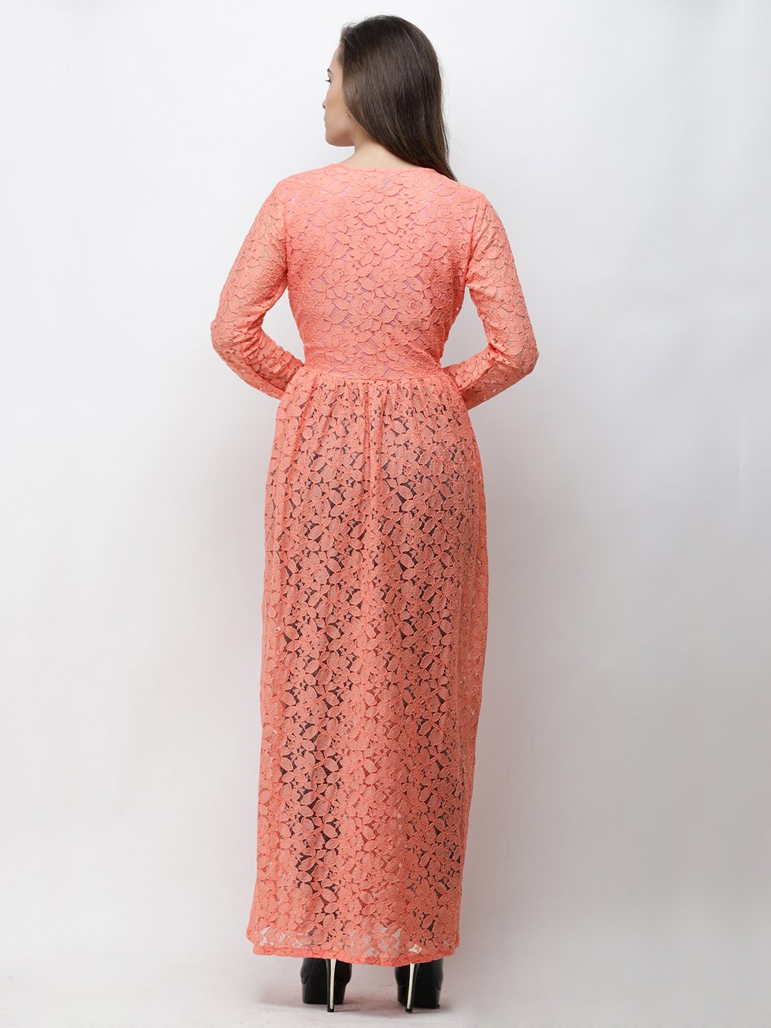 Cation Orange Lace Tunic