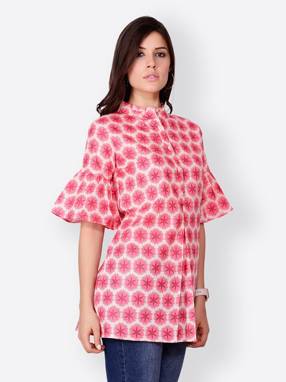 Cation Pink Printed Tunic