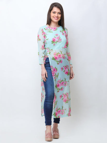 Blue Printed Tunic