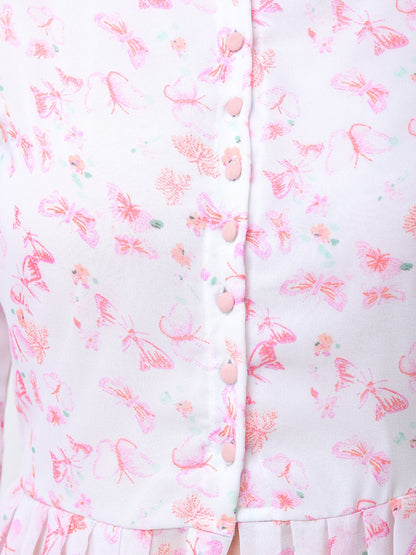 White Printed Tunic