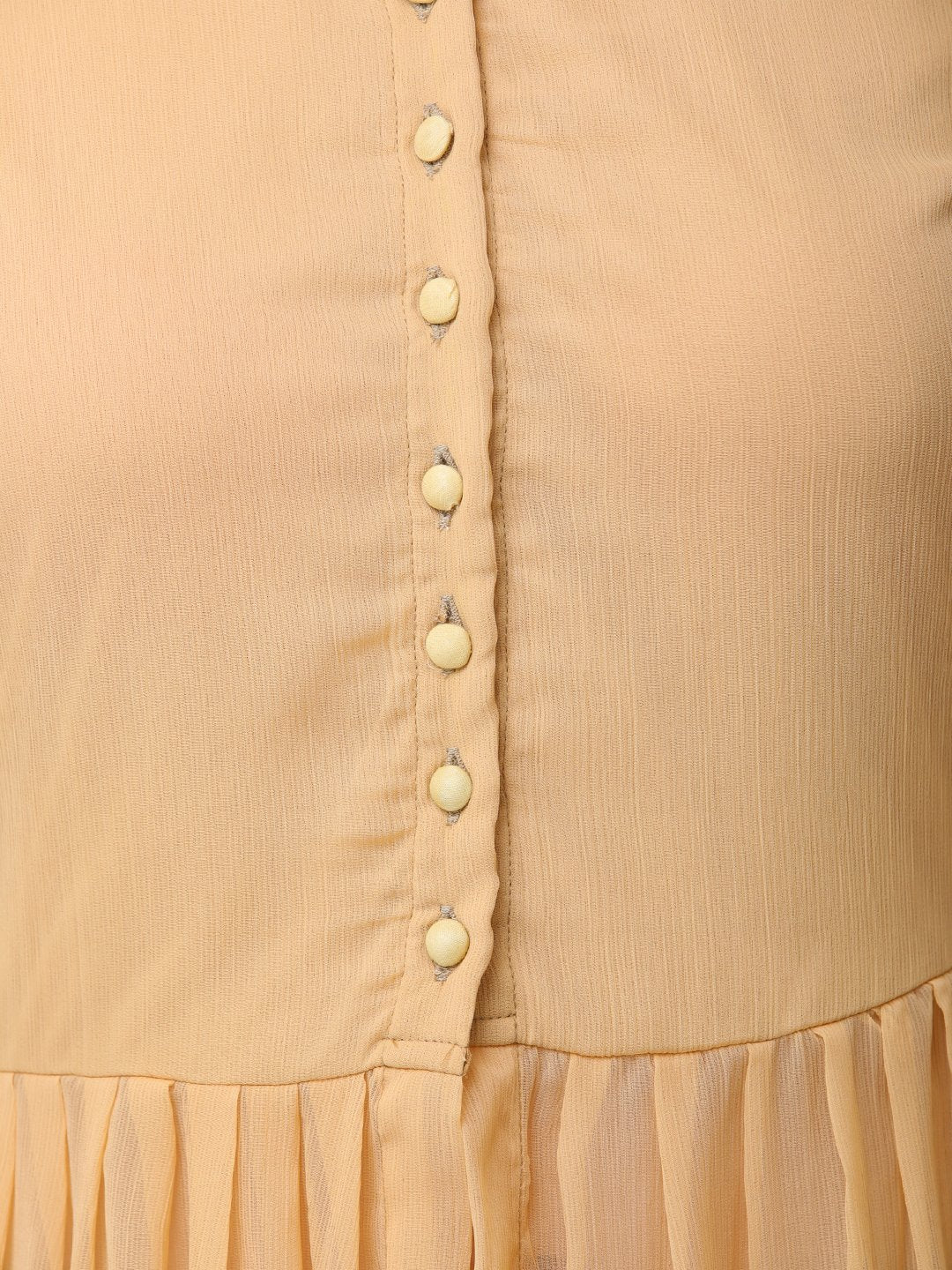Beige solid tunic