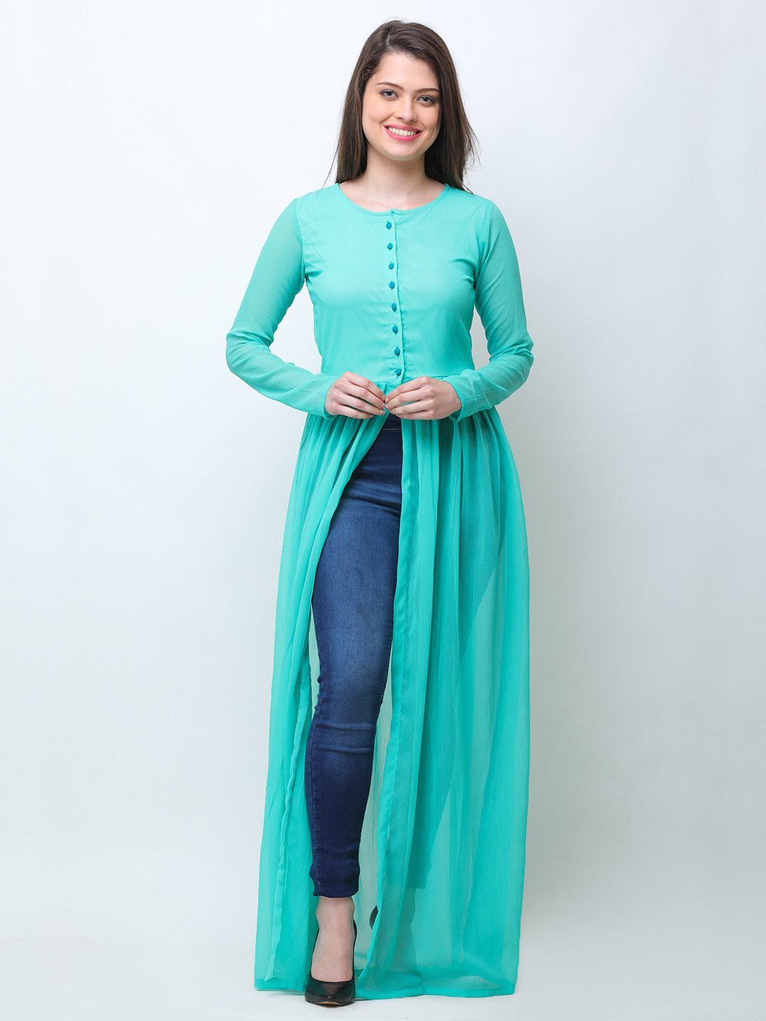 Green Solid Tunic
