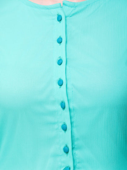 Green Solid Tunic
