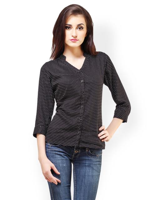 Black Polka Dot Shirt